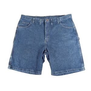 Wrangler Carpenter Jean Denim Shorts Men's Size 44 Blue Classic Jorts Y2K